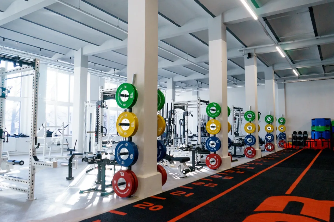 Kunstrasenbereich im Peakformance Trainingszentrum Leipzig-Plagwitz